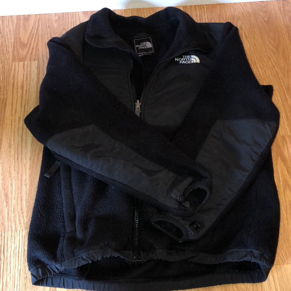 North Face Black Fleece Jacket with Paneling